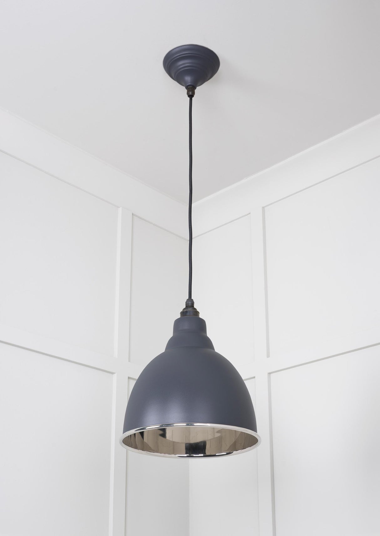 From The Anvil - Smooth Nickel Brindley Pendant in Slate | Sku. 49504SL | Trade Door Handles.