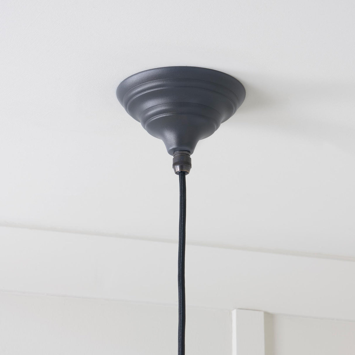 From The Anvil - Smooth Nickel Brindley Pendant in Slate | Sku. 49504SL | Trade Door Handles.