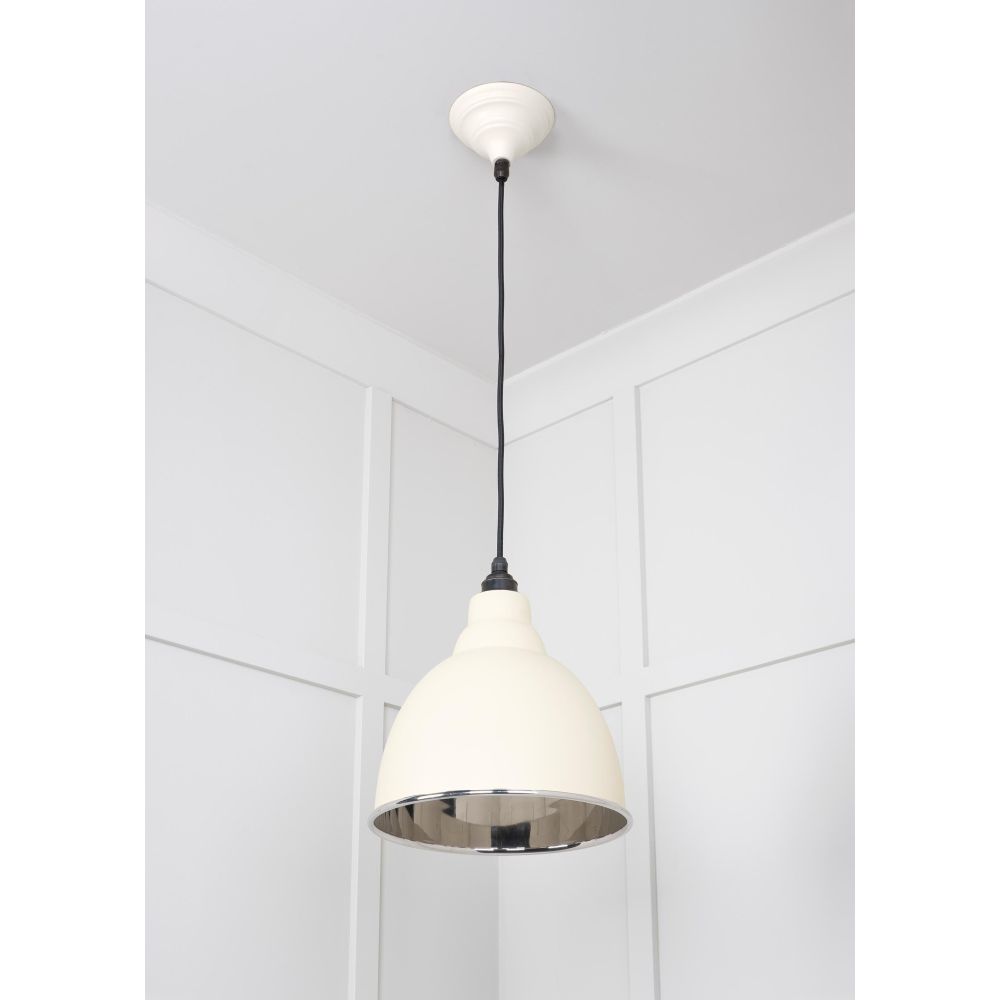 From The Anvil - Smooth Nickel Brindley Pendant in Teasel | Sku. 49504TE | Trade Door Handles.