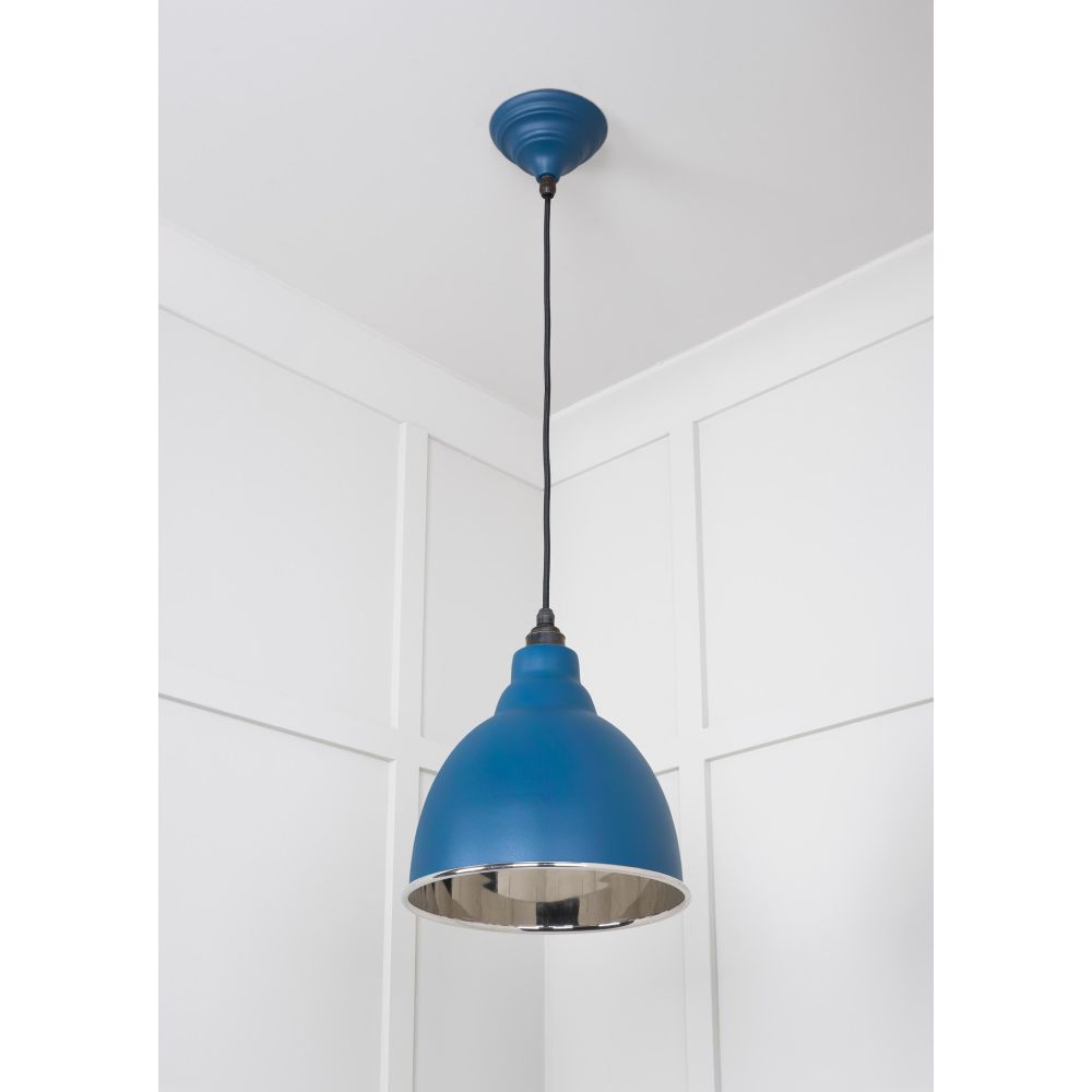From The Anvil - Smooth Nickel Brindley Pendant in Upstream | Sku. 49504U | Trade Door Handles.