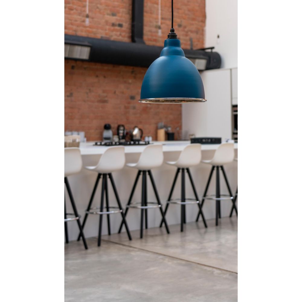 From The Anvil - Smooth Nickel Brindley Pendant in Upstream | Sku. 49504U | Trade Door Handles.