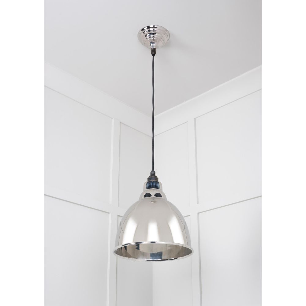 From The Anvil - Smooth Nickel Brindley Pendant | Sku. 49504 | Trade Door Handles.