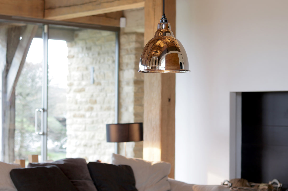 From The Anvil - Smooth Nickel Brindley Pendant | Sku. 49504 | Trade Door Handles.