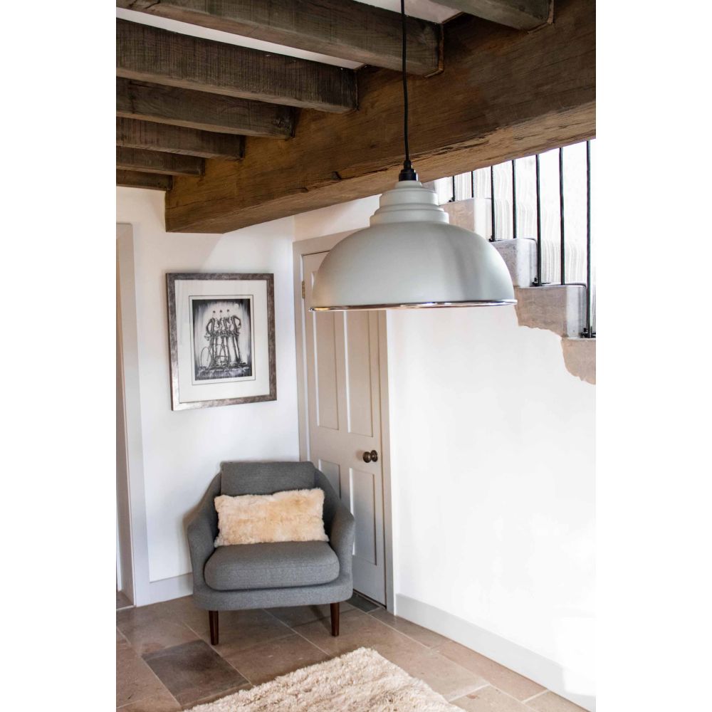 From The Anvil - Smooth Nickel Harborne Pendant in Bluff | Sku. 49505BL | Trade Door Handles.