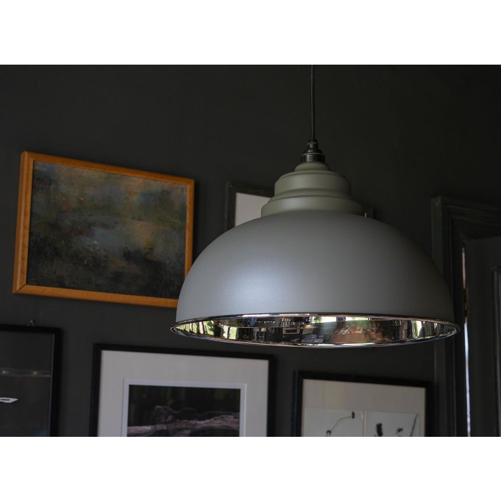 From The Anvil - Smooth Nickel Harborne Pendant in Bluff | Sku. 49505BL | Trade Door Handles.