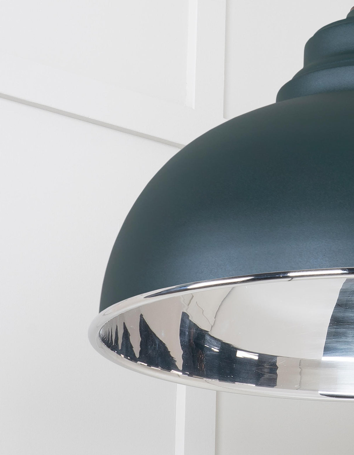 From The Anvil - Smooth Nickel Harborne Pendant in Dingle | Sku. 49505DI | Trade Door Handles.
