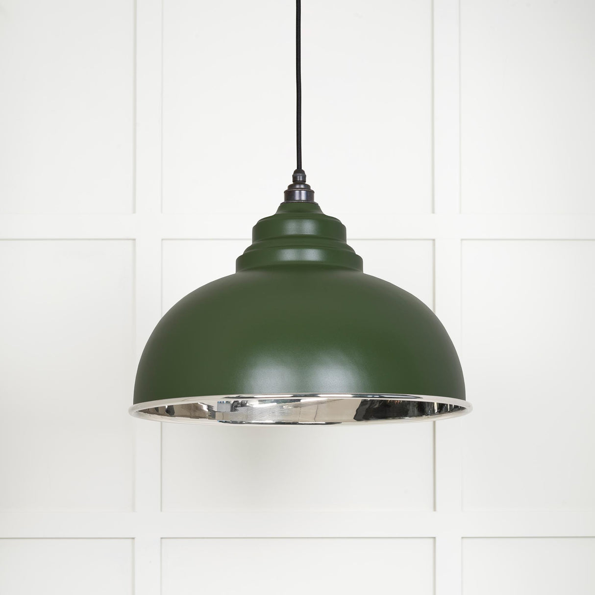 From The Anvil - Smooth Nickel Harborne Pendant in Heath | Sku. 49505H | Trade Door Handles.