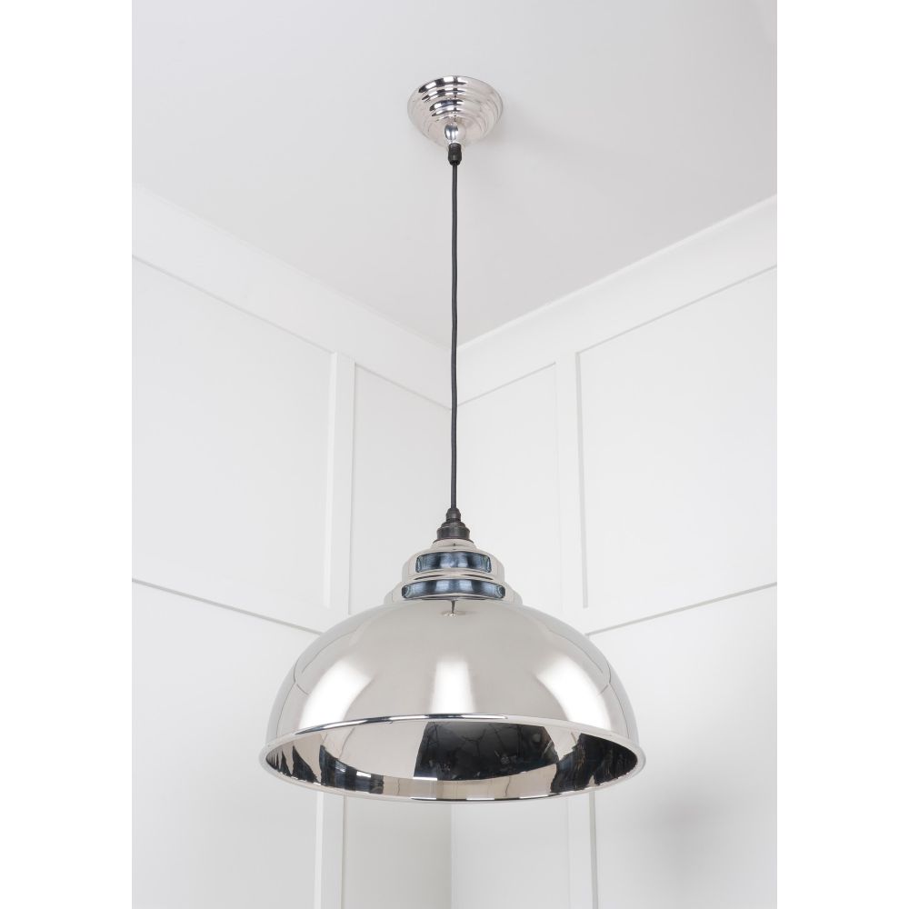 From The Anvil - Smooth Nickel Harborne Pendant | Sku. 49505 | Trade Door Handles.