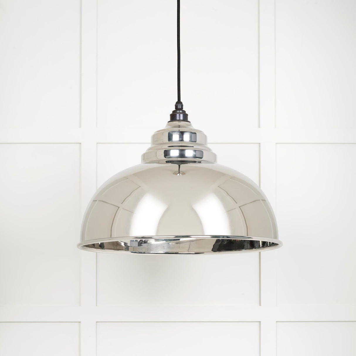 From The Anvil - Smooth Nickel Harborne Pendant | Sku. 49505 | Trade Door Handles.