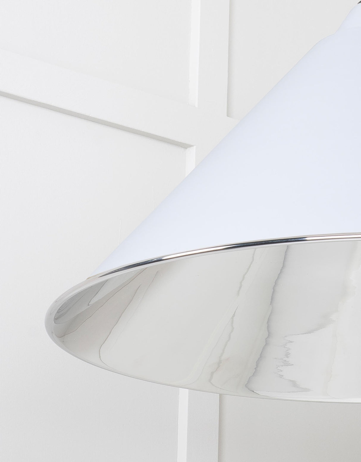 From The Anvil - Smooth Nickel Hockley Pendant in Birch | Sku. 49506BI | Trade Door Handles.