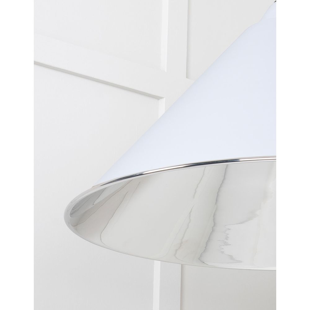 From The Anvil - Smooth Nickel Hockley Pendant in Birch | Sku. 49506BI | Trade Door Handles.