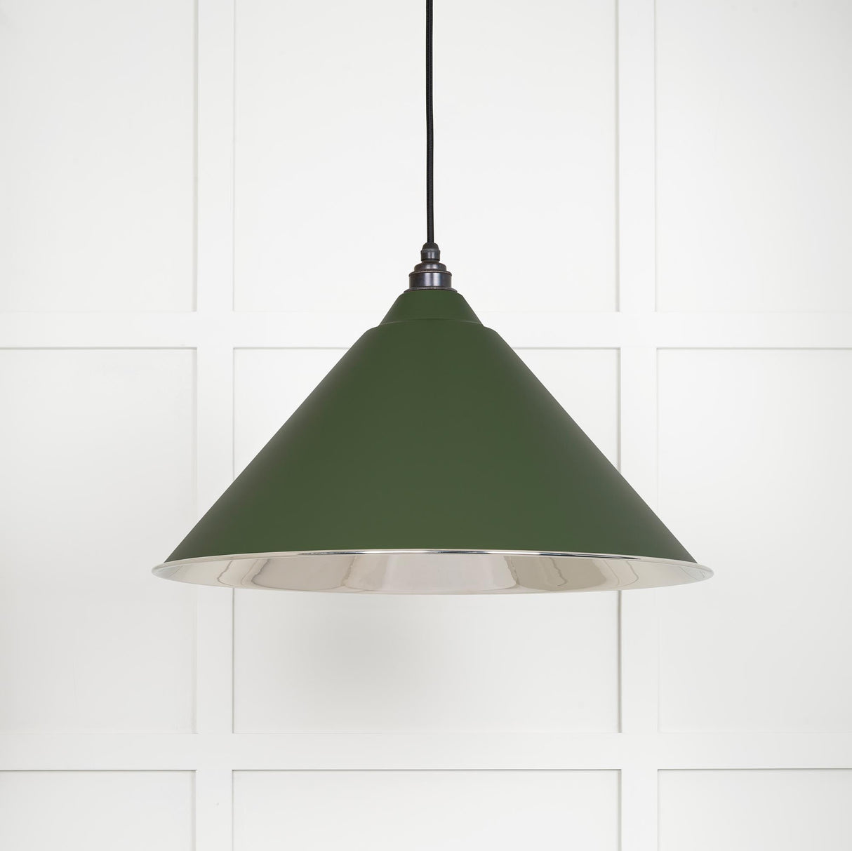 From The Anvil - Smooth Nickel Hockley Pendant in Heath | Sku. 49506H | Trade Door Handles.
