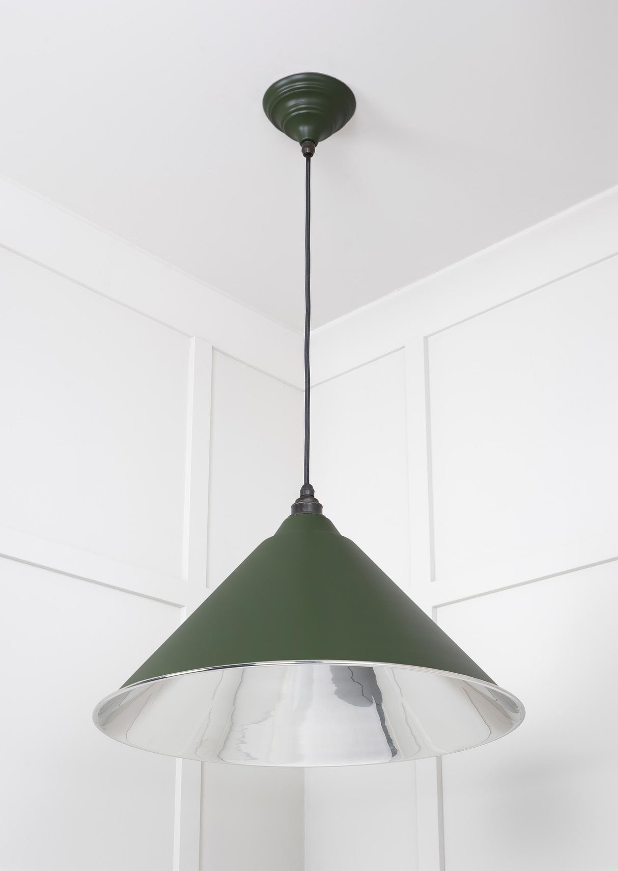 From The Anvil - Smooth Nickel Hockley Pendant in Heath | Sku. 49506H | Trade Door Handles.