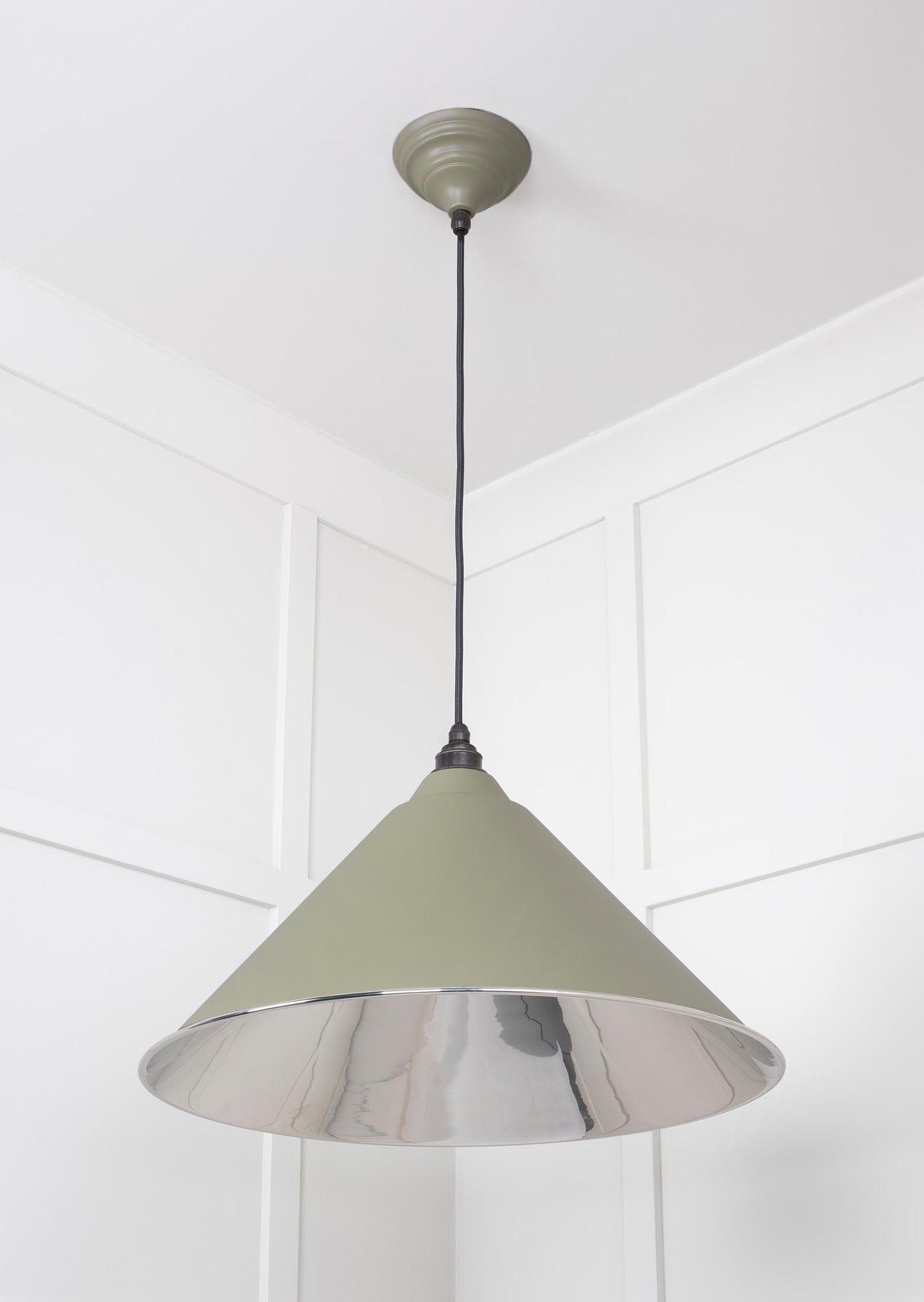 From The Anvil - Smooth Nickel Hockley Pendant in Tump | Sku. 49506TU | Trade Door Handles.
