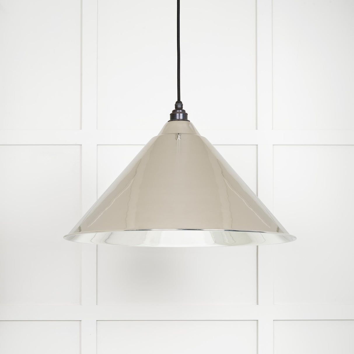 From The Anvil - Smooth Nickel Hockley Pendant | Sku. 49506 | Trade Door Handles.
