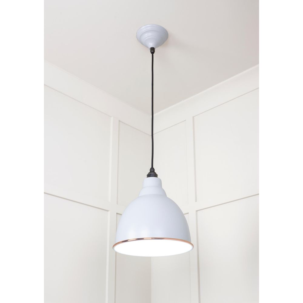 From The Anvil - White Gloss Brindley Pendant in Birch | Sku. 49507BI | Trade Door Handles.