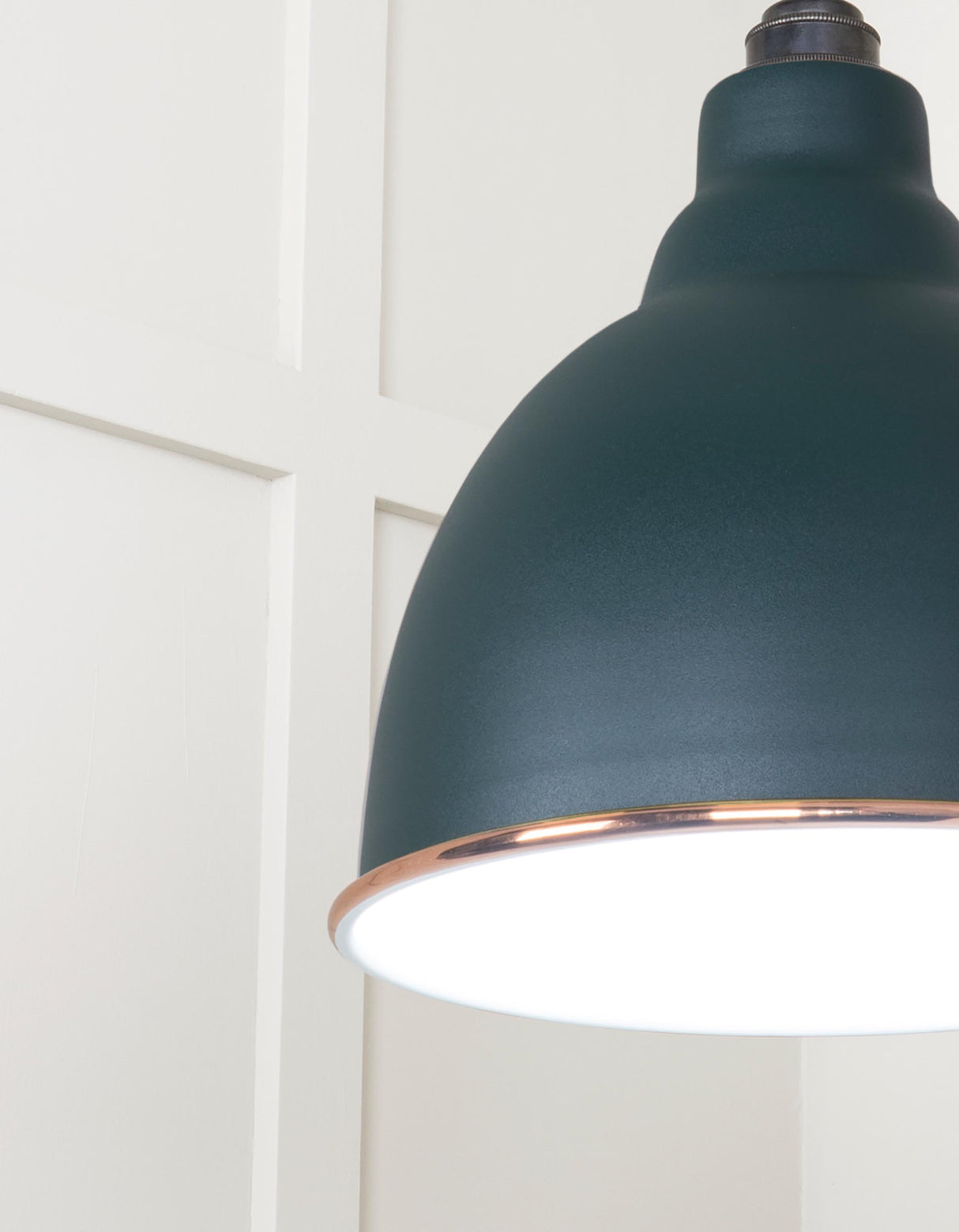 From The Anvil - White Gloss Brindley Pendant in Dingle | Sku. 49507DI | Trade Door Handles.