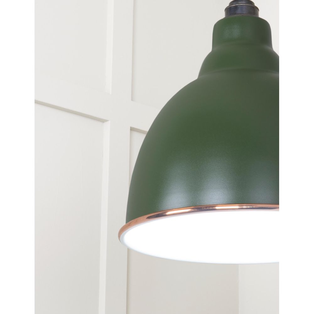 From The Anvil - White Gloss Brindley Pendant in Heath | Sku. 49507H | Trade Door Handles.