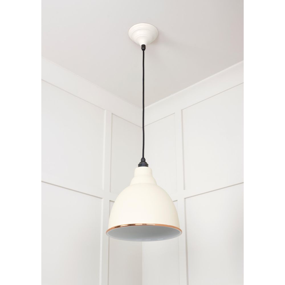 From The Anvil - White Gloss Brindley Pendant in Teasel | Sku. 49507TE | Trade Door Handles.