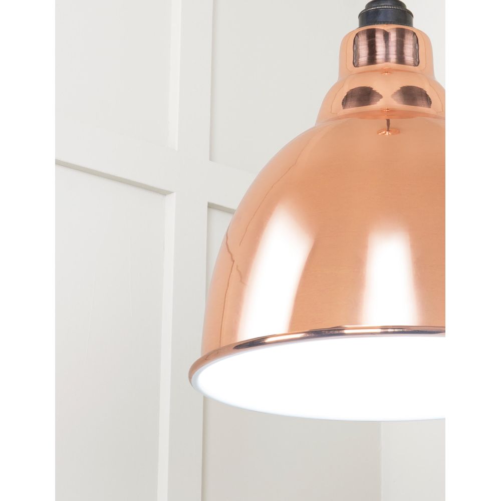 From The Anvil - White Gloss Brindley Pendant in Copper | Sku. 49507 | Trade Door Handles.