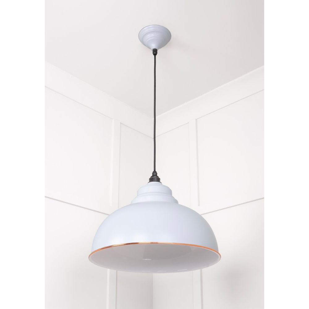 From The Anvil - White Gloss Harborne Pendant in Birch | Sku. 49508BI | Trade Door Handles.