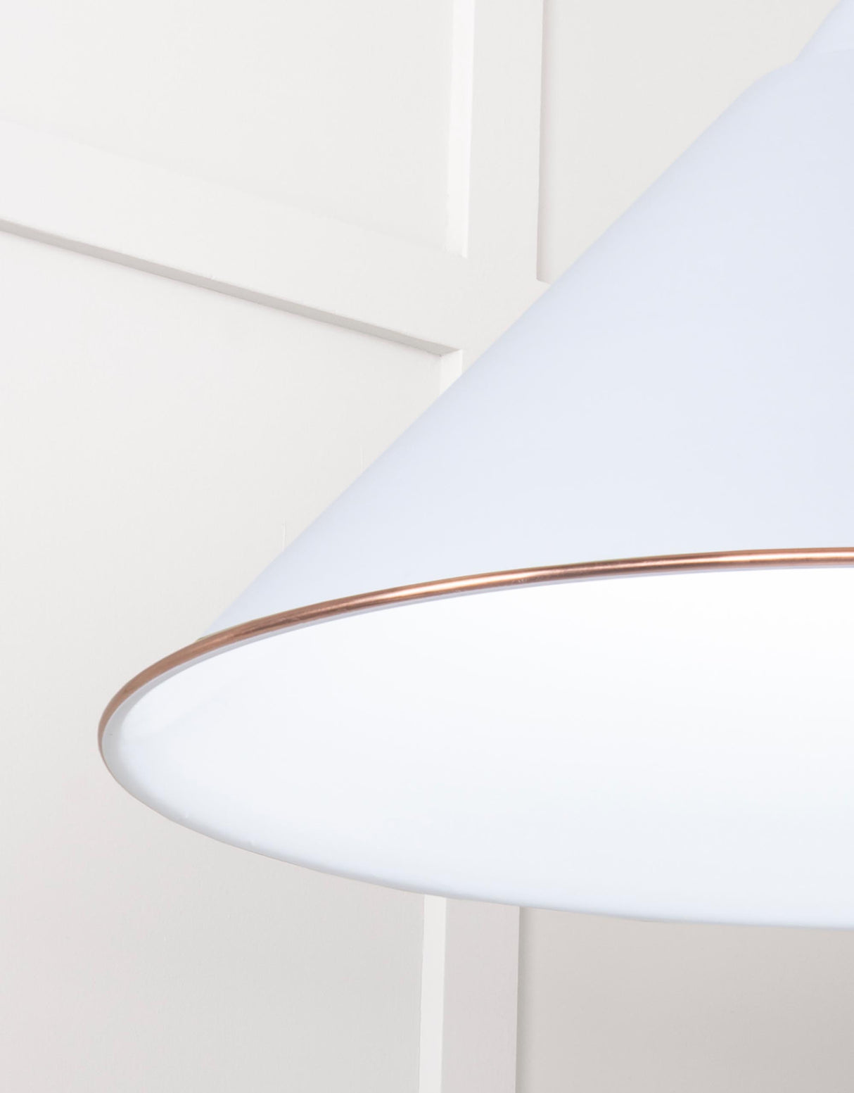 From The Anvil - White Gloss Hockley Pendant in Birch | Sku. 49510BI | Trade Door Handles.