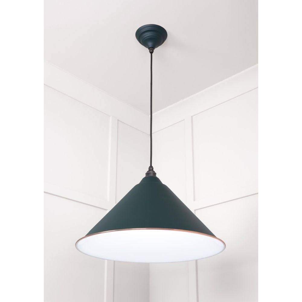 From The Anvil - White Gloss Hockley Pendant in Dingle | Sku. 49510DI | Trade Door Handles.