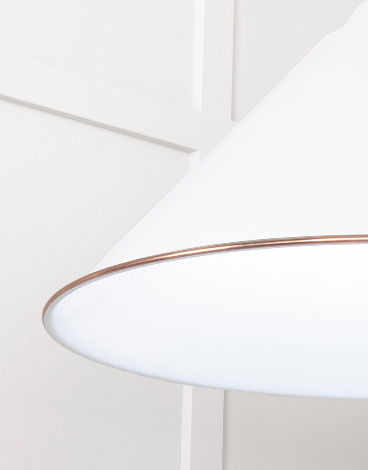 From The Anvil - White Gloss Hockley Pendant in Flock | Sku. 49510F | Trade Door Handles.