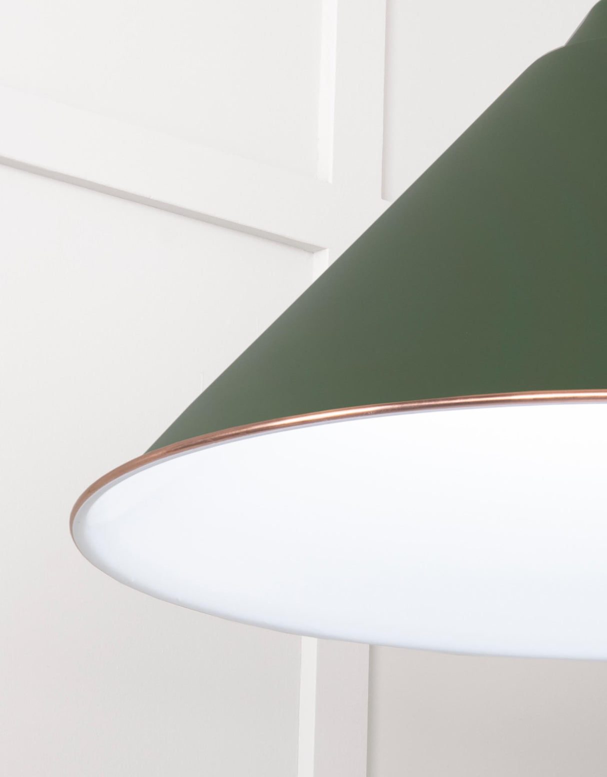 From The Anvil - White Gloss Hockley Pendant in Heath | Sku. 49510H | Trade Door Handles.