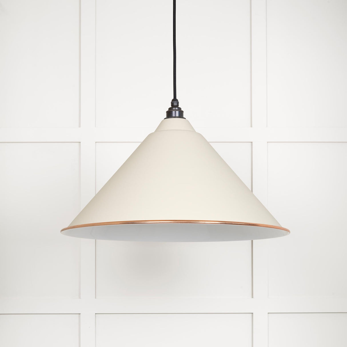 From The Anvil - White Gloss Hockley Pendant in Teasel | Sku. 49510TE | Trade Door Handles.