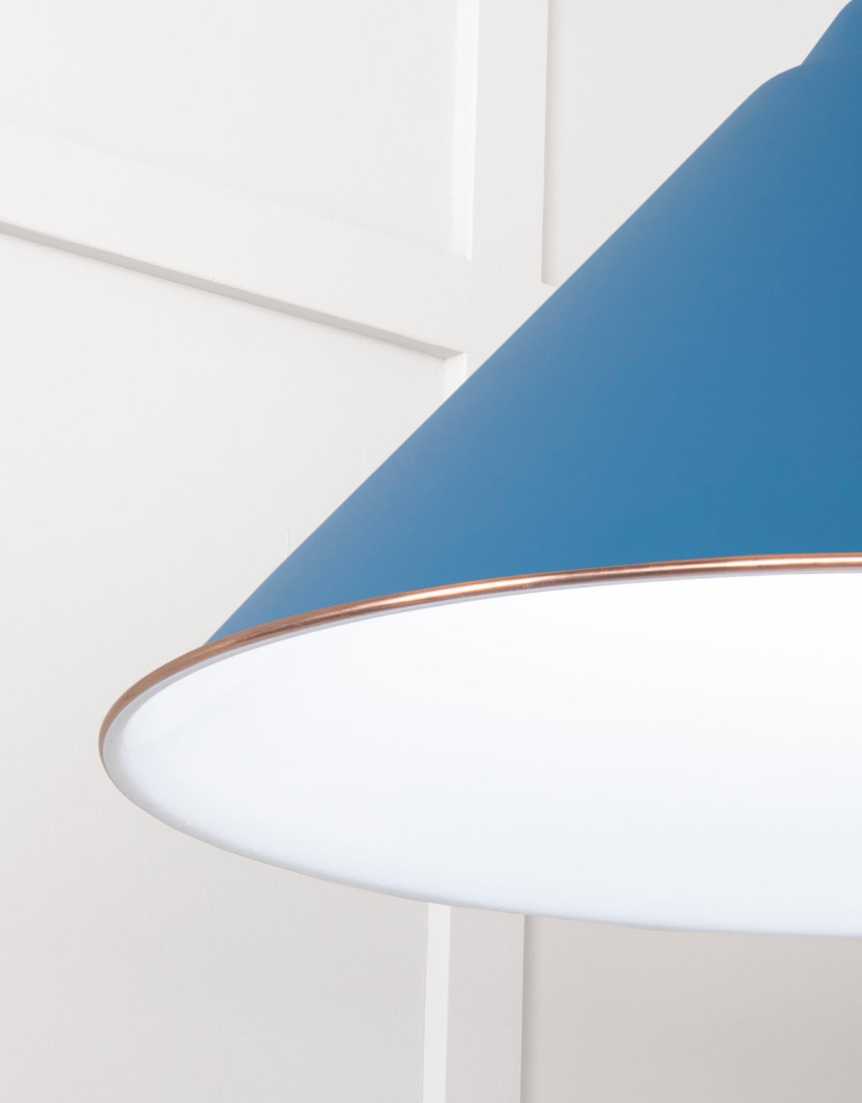 From The Anvil - White Gloss Hockley Pendant in Upstream | Sku. 49510U | Trade Door Handles.