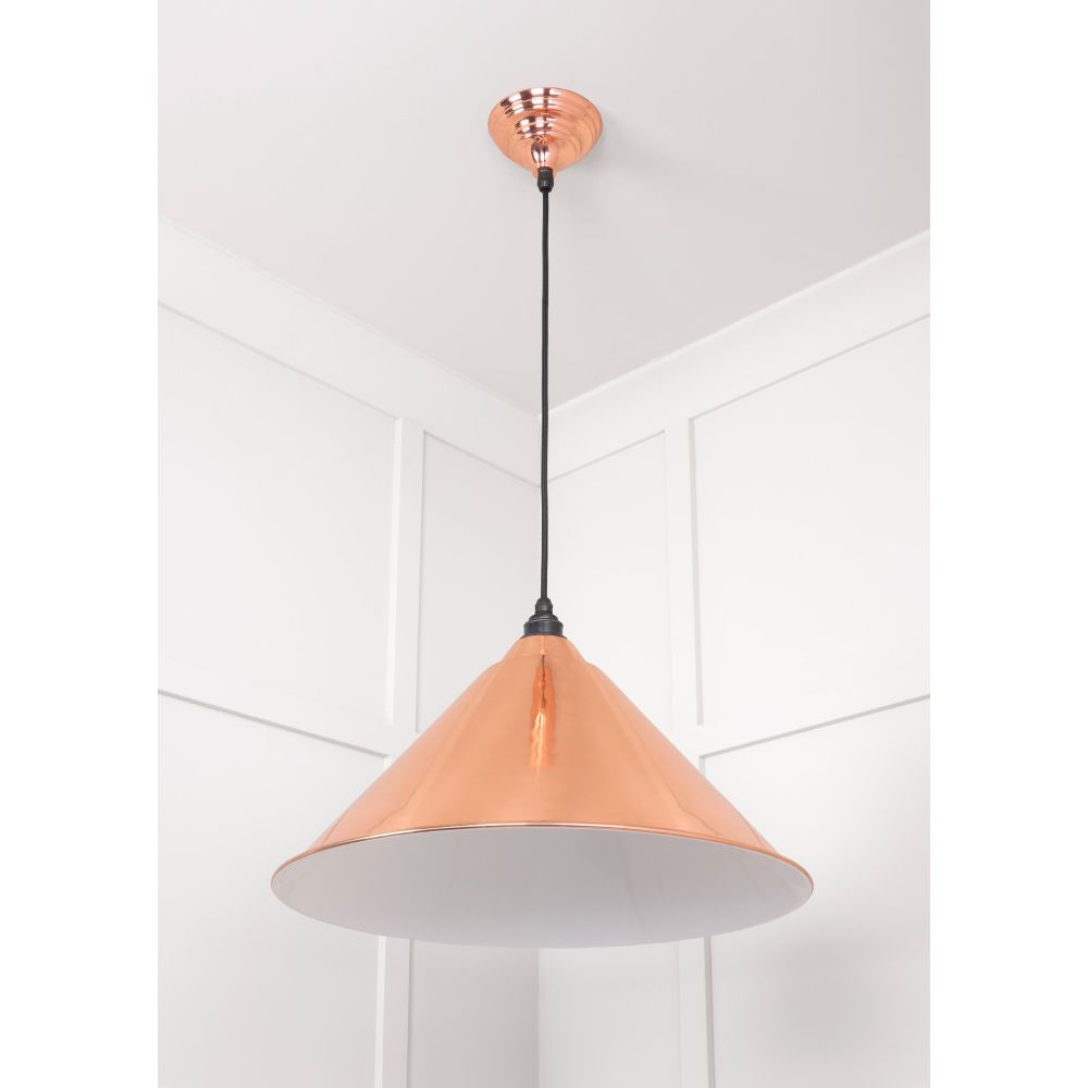 From The Anvil - White Gloss Hockley Pendant in Copper | Sku. 49510 | Trade Door Handles.
