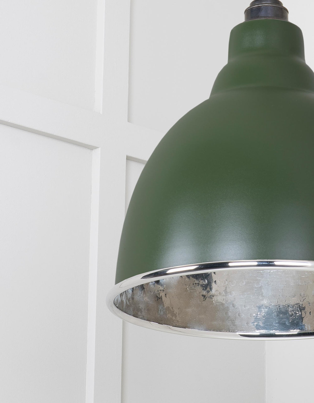 From The Anvil - Hammered Nickel Brindley Pendant in Heath | Sku. 49511H | Trade Door Handles.