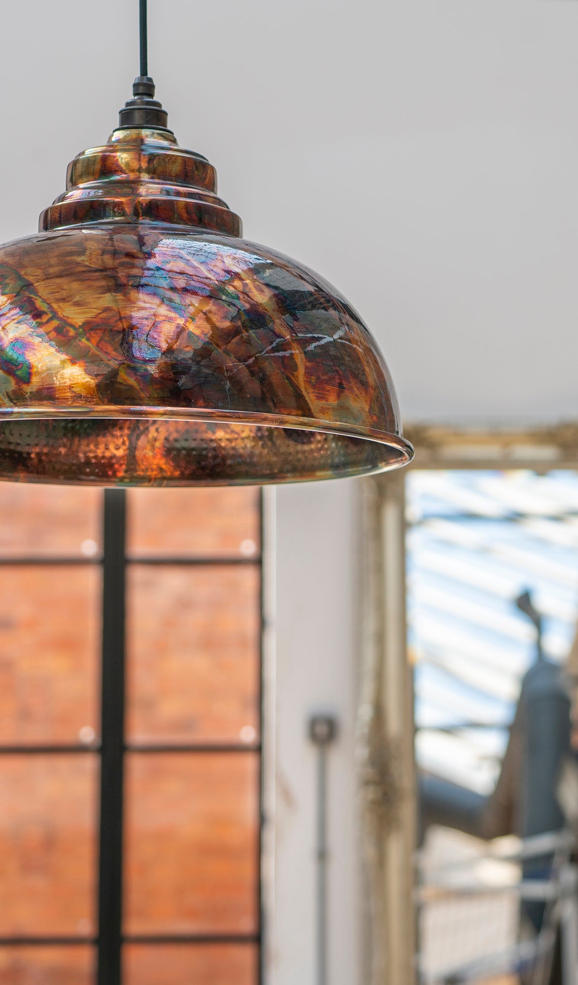 From The Anvil - Burnished Harborne Pendant | Sku. 49516 | Trade Door Handles.