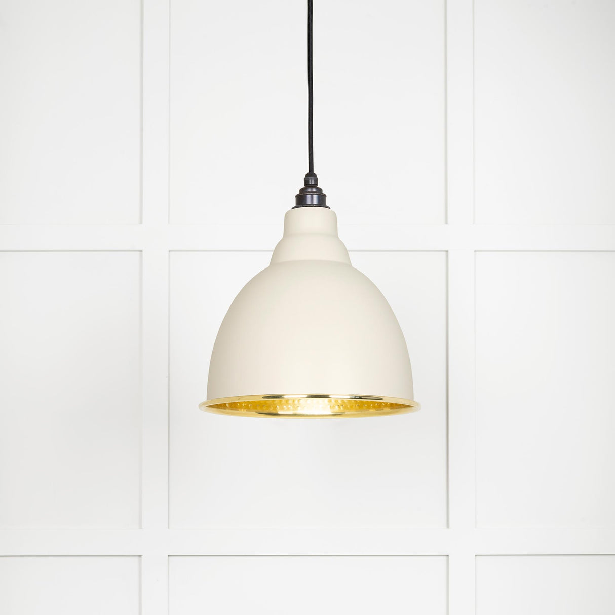 From The Anvil - Hammered Brass Brindley Pendant in Teasel | Sku. 49517TE | Trade Door Handles.