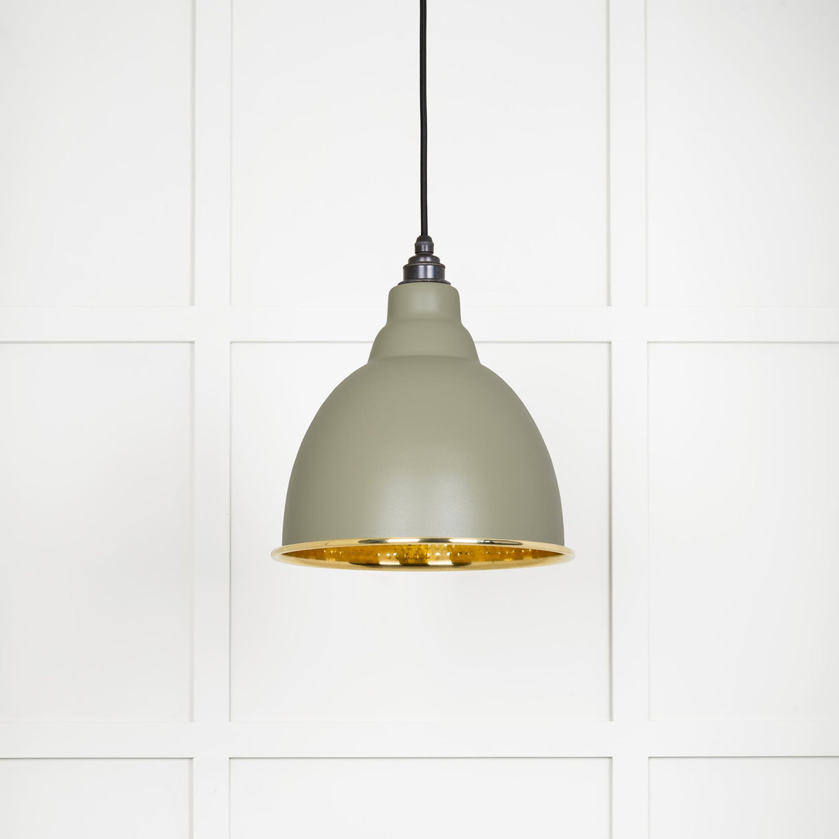 From The Anvil - Hammered Brass Brindley Pendant in Tump | Sku. 49517TU | Trade Door Handles.