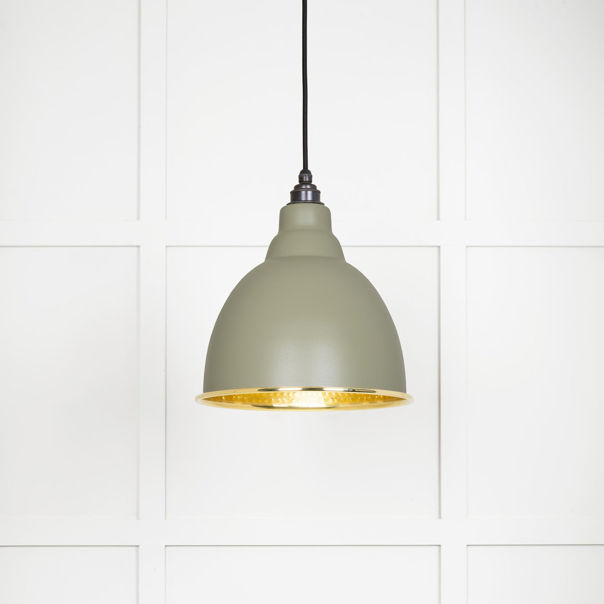 From The Anvil - Hammered Brass Brindley Pendant in Tump | Sku. 49517TU | Trade Door Handles.