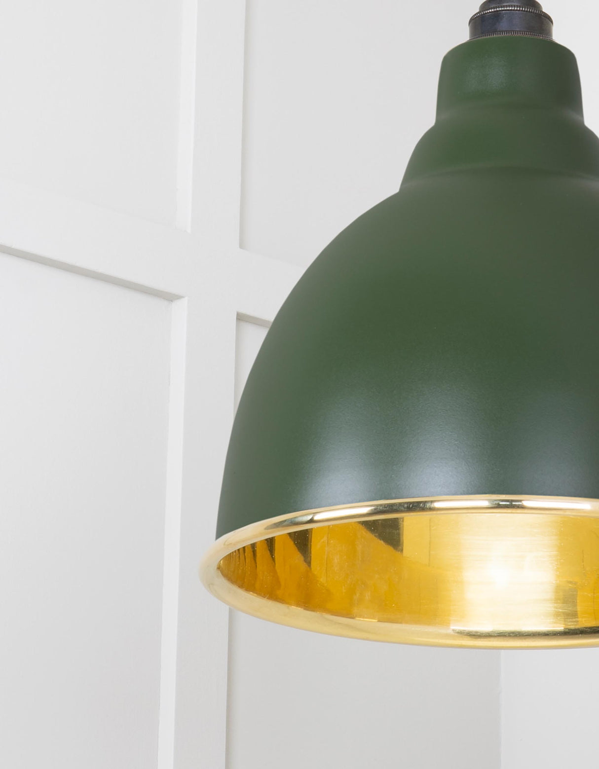 From The Anvil - Smooth Brass Brindley Pendant in Heath | Sku. 49518H | Trade Door Handles.