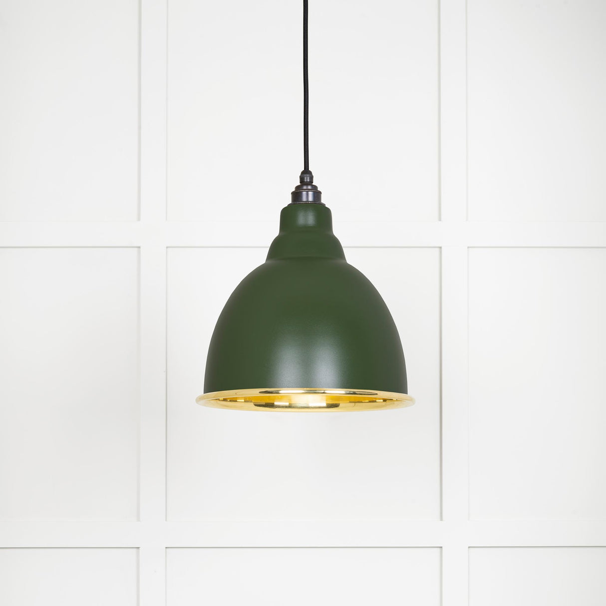 From The Anvil - Smooth Brass Brindley Pendant in Heath | Sku. 49518H | Trade Door Handles.