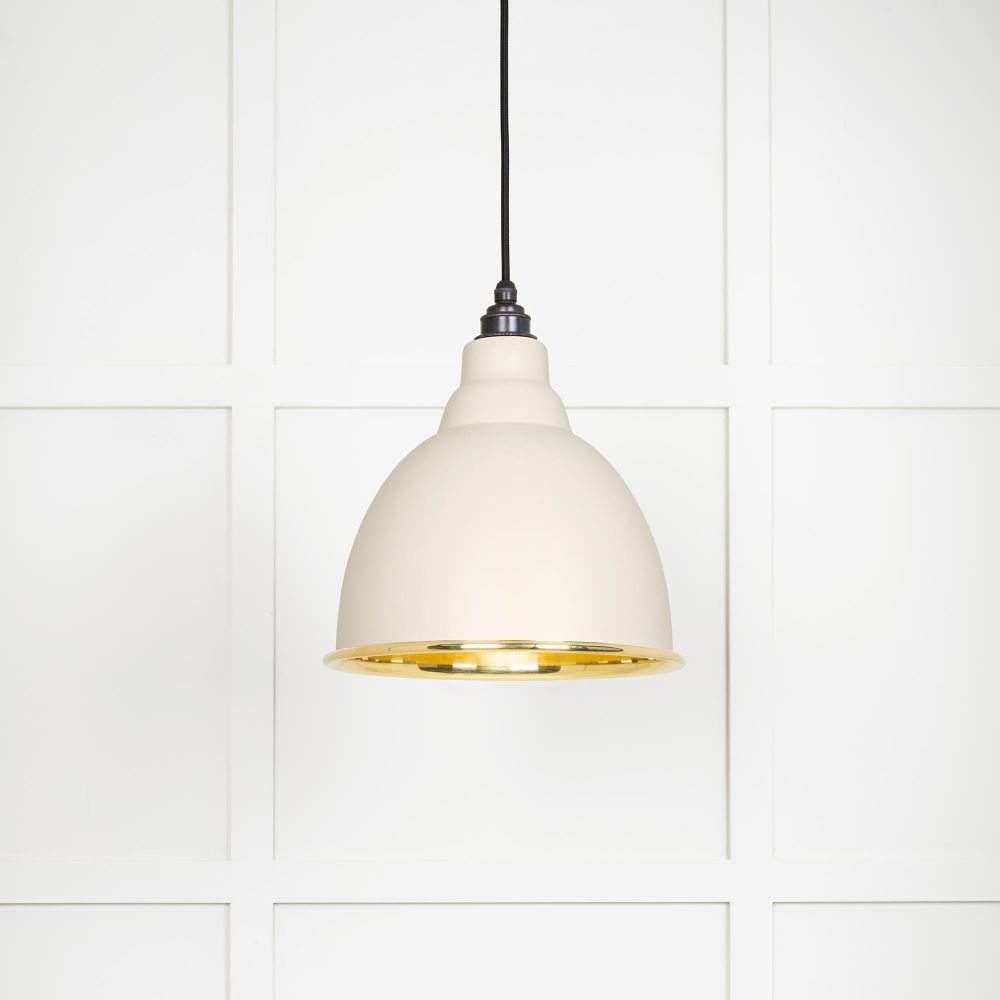 From The Anvil - Smooth Brass Brindley Pendant in Teasel | Sku. 49518TE | Trade Door Handles.