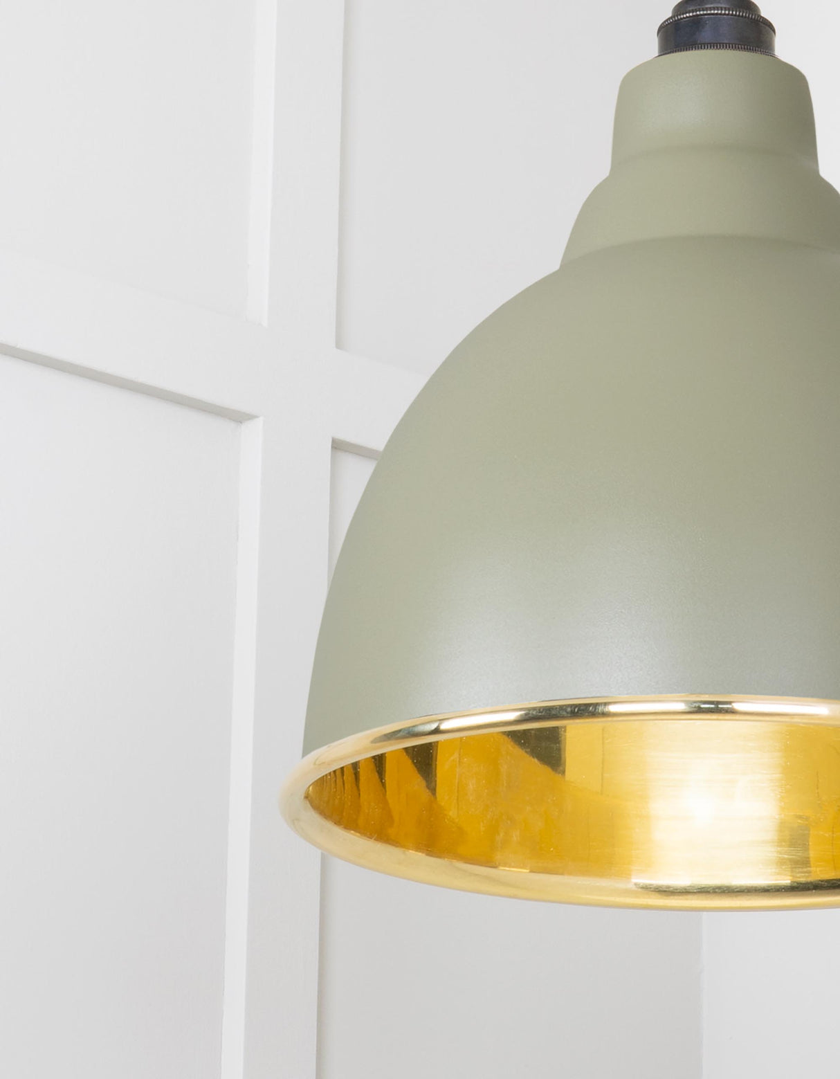 From The Anvil - Smooth Brass Brindley Pendant in Tump | Sku. 49518TU | Trade Door Handles.