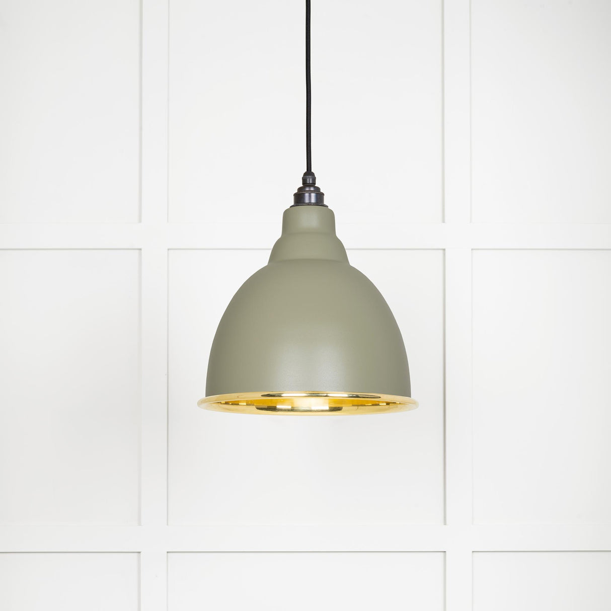 From The Anvil - Smooth Brass Brindley Pendant in Tump | Sku. 49518TU | Trade Door Handles.
