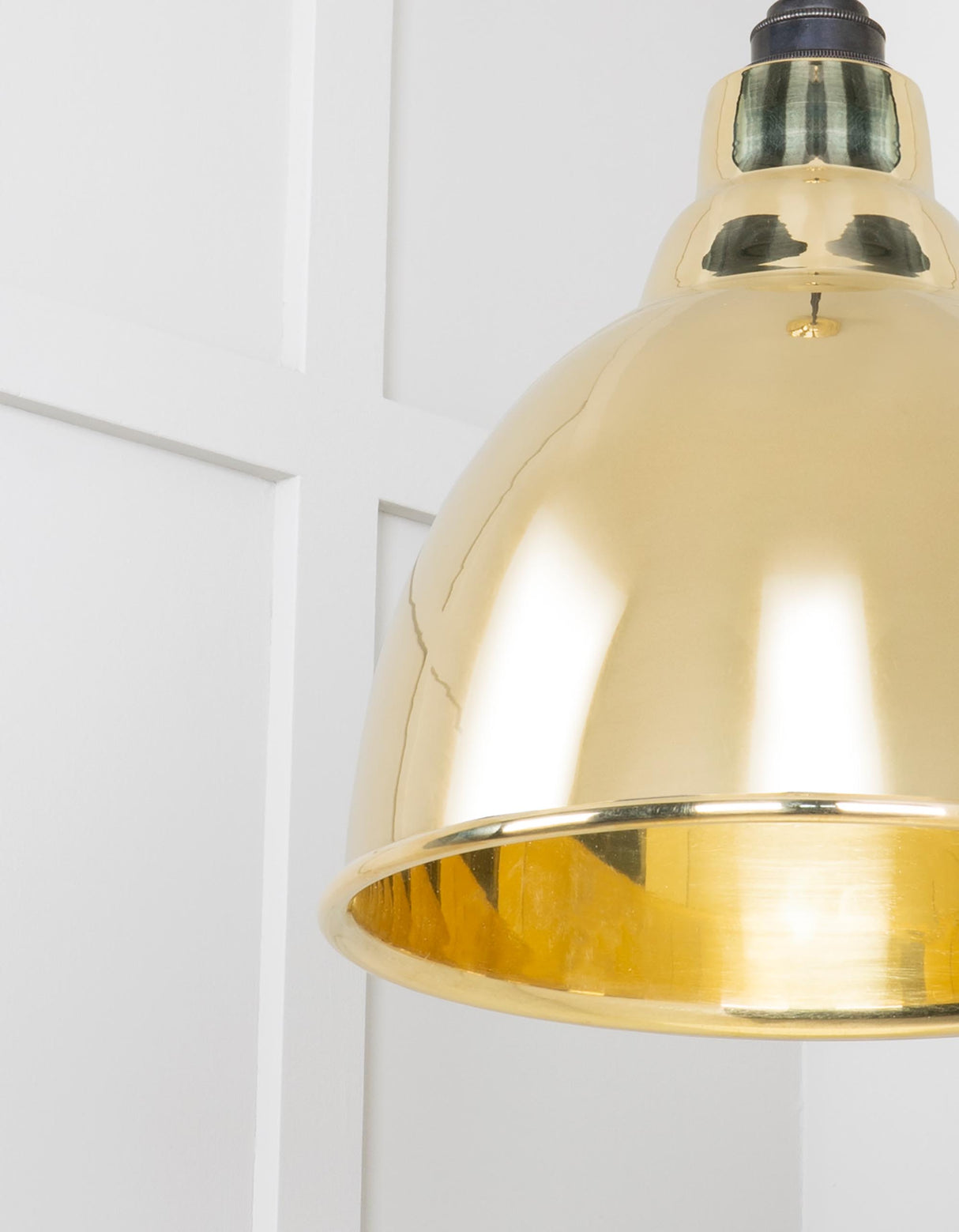 From The Anvil - Smooth Brass Brindley Pendant | Sku. 49518 | Trade Door Handles.