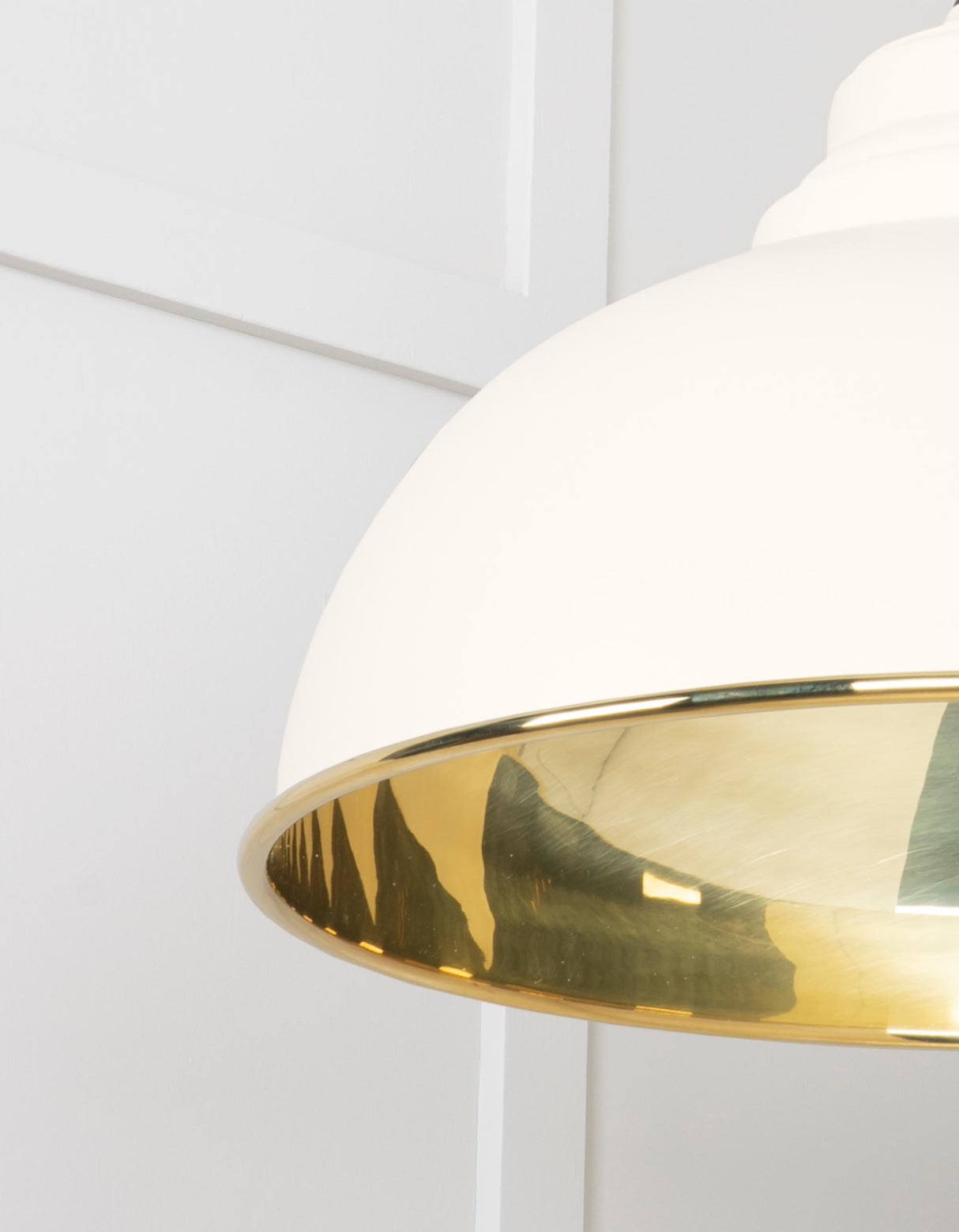 From The Anvil - Smooth Brass Harborne Pendant in Teasel | Sku. 49522TE | Trade Door Handles.