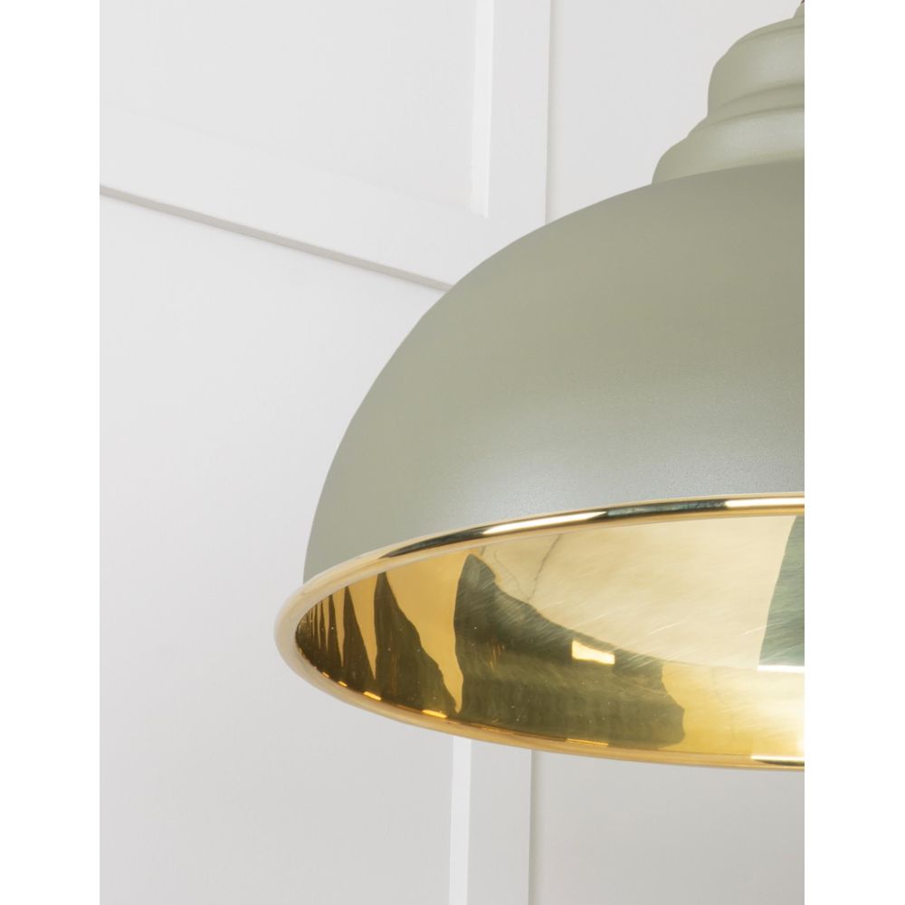 From The Anvil - Smooth Brass Harborne Pendant in Tump | Sku. 49522TU | Trade Door Handles.
