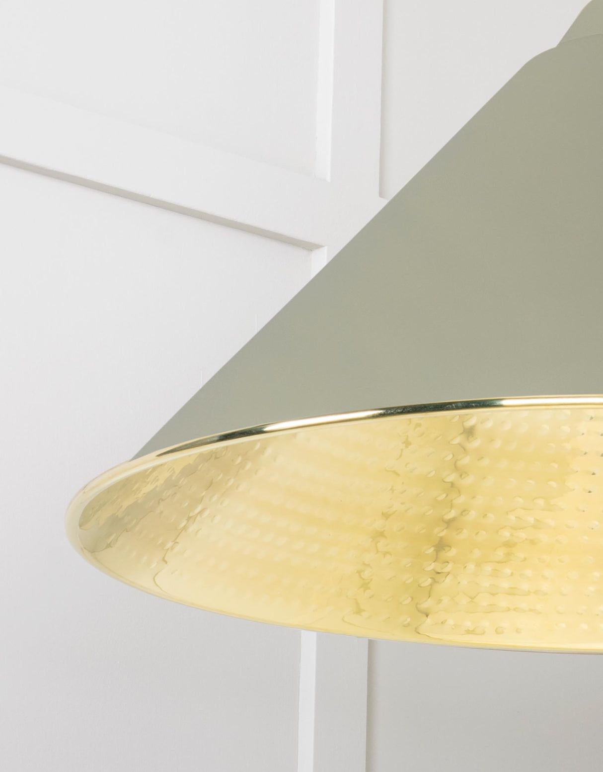 From The Anvil - Hammered Brass Hockley Pendant in Tump | Sku. 49523TU | Trade Door Handles.