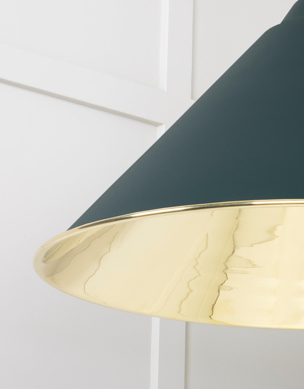 From The Anvil - Smooth Brass Hockley Pendant in Dingle | Sku. 49524DI | Trade Door Handles.