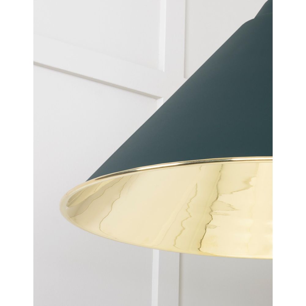 From The Anvil - Smooth Brass Hockley Pendant in Dingle | Sku. 49524DI | Trade Door Handles.