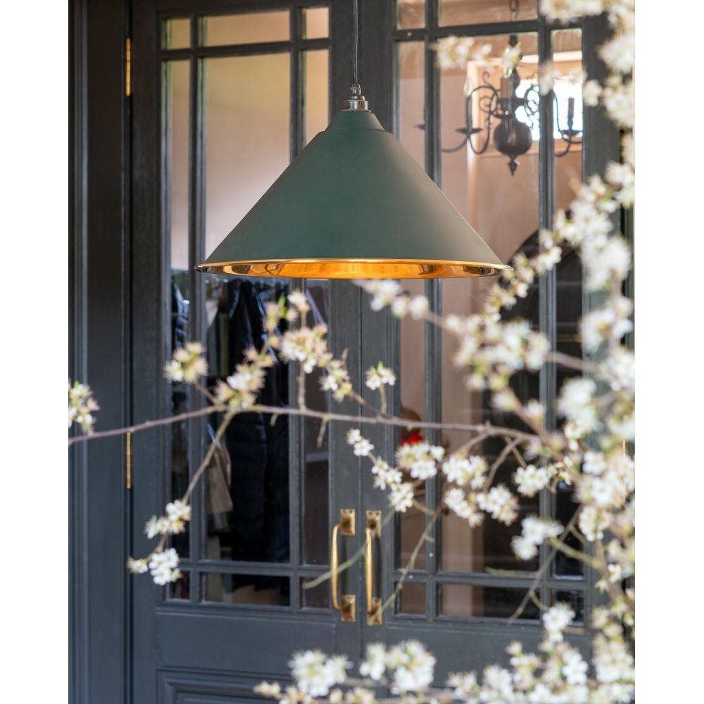 From The Anvil - Smooth Brass Hockley Pendant in Dingle | Sku. 49524DI | Trade Door Handles.