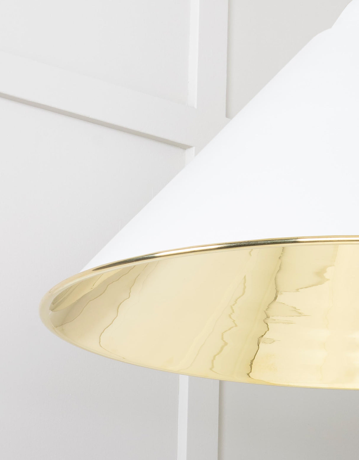 From The Anvil - Smooth Brass Hockley Pendant in Flock | Sku. 49524F | Trade Door Handles.